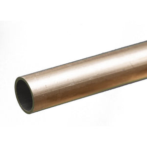 Round Aluminum Tube: 1/2" OD x 0.035" Wall x 12" Long