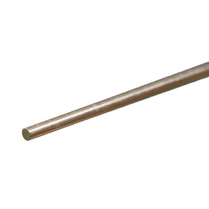 Round Aluminum Rod: 3/32" OD x 12" Long