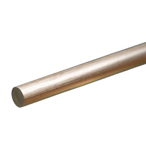 Round Aluminum Rod: 1/4" OD x 12" Long