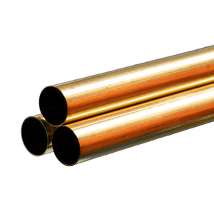 Round Brass Tube: 5/8" OD x 0.014" Wall x 36" Long