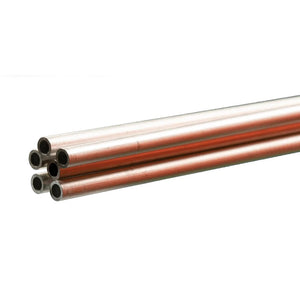 Round Aluminum Tube: 1/4" OD x 0.035" Wall x 36" Long