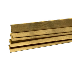 Brass Strip: 0.016" Thick x 1/4" Wide x 36" Long