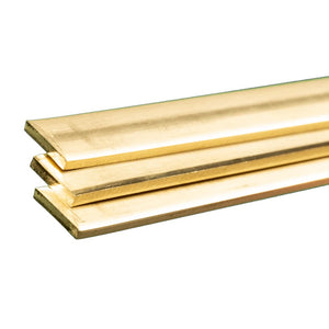 Brass Strip: 0.093" Thick x 1/2" Wide x 36"