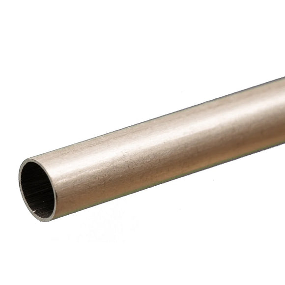 Round Aluminum Tube: 9mm OD x 0.45mm Wall x 300mm Long