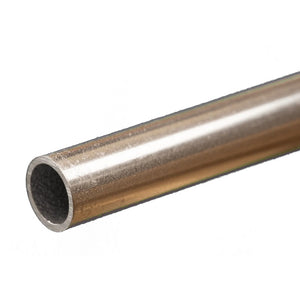 Round Aluminum Tube: 10mm OD x 0.89mm Wall x 300mm Long