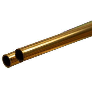 Round Brass Tube: 6mm OD 0.45mm Wall x 300mm Long