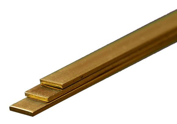 Brass Strip: 0.5mm Thick x 6mm Wide x 300mm Long