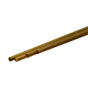 Round Brass Rod: 2.5mm OD x 300mm Long