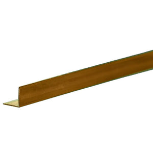 Brass Angle: 0.014" Wall - 1/4" Leg Length - 12" Long