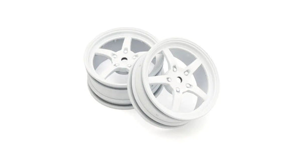 5-Spoke Racing Wheel, White, 2pcs