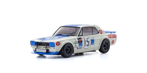 1972 Nissan Skyline White/Blue 2000GT-R (KPGC10) Racing #15