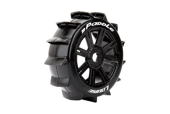 B-Paddle 1/8 Off-Road Buggy Tires, 17mm Hex, Mounted on