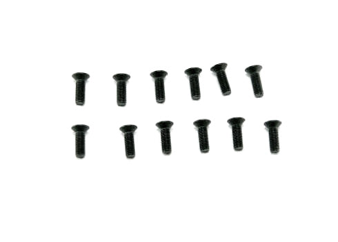 5x15mm Countersunk Hex Machine Thread Screws (12pcs)