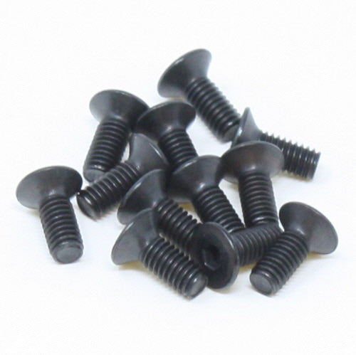 4x10mm Countersunk Hex Machine Thread Screws (12pcs)