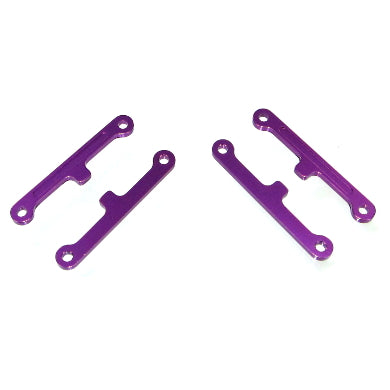 Machined Aluminum Front/Rear Inner Hinge Pin Brace (Purple) (4pcs)