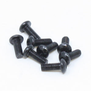 3x8mm Button Head Hex Machine Thread Screws (8pcs)