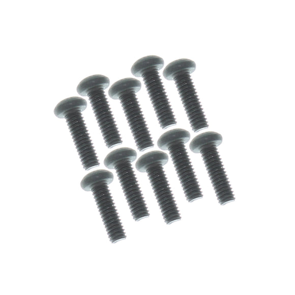 2.5x8mm Button Head Hex Machine Thread Screws(10pcs)