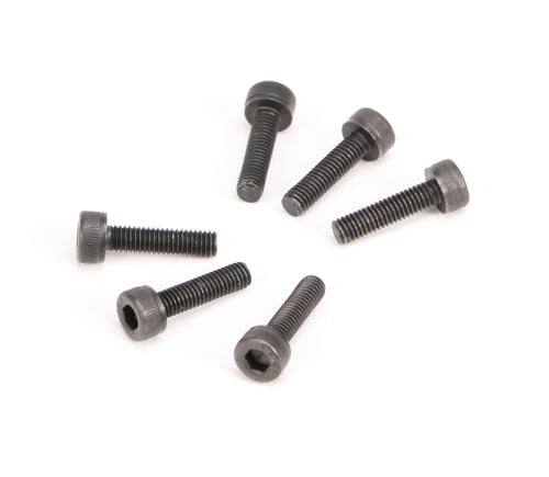 3x12mm Cap Head Hex Machine Thread Screws (6pcs)