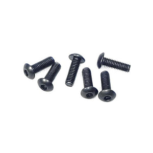 4x12mm Button Head Hex Machine Thread Screws (8pcs)