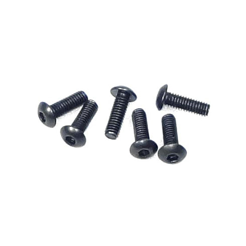 4x12mm Button Head Hex Machine Thread Screws (8pcs)