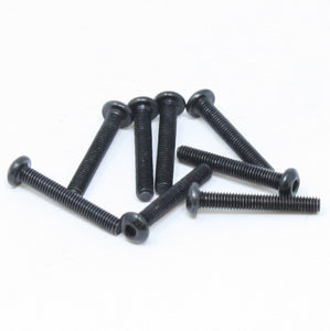 3x20mm Button Head Hex Machine Thread Screws (8pcs)