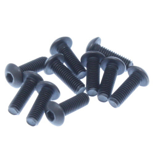 5x15mm Button Head Hex Machine Thread Screws (4pcs)