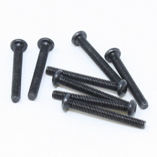 3x25mm Button Head Hex Machine Thread Screws (8pcs)