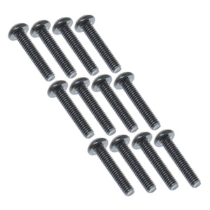 2.5x12mm Button Head Machine Thread Screws (12pcs)