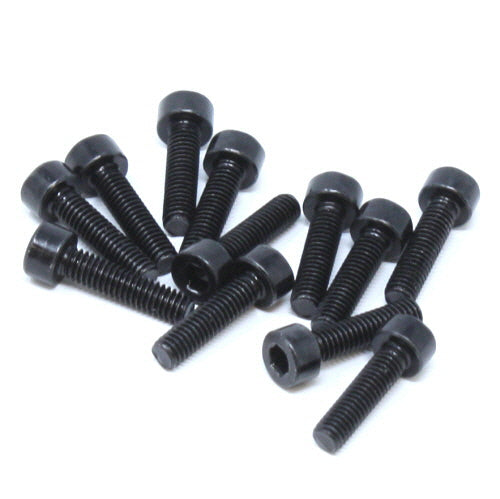 4x16mm Cap Head Hex Machine Thread Screws (12pcs)