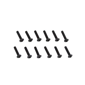 3x14mm Button Head Hex Machined Thread Screws (12pcs)