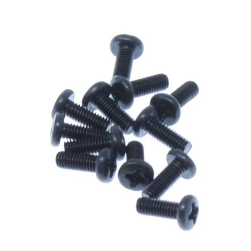 3x8mm Button Head Phillips Machine Thread Screws (12pcs)