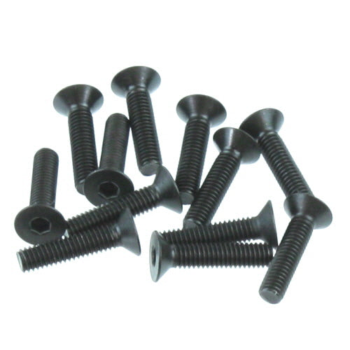 4x18mm Countersunk Hex Machine Thread Screws (12pcs)