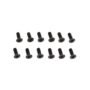 4x12mm Countersunk  Hex Machine Thread Screws (12pcs)