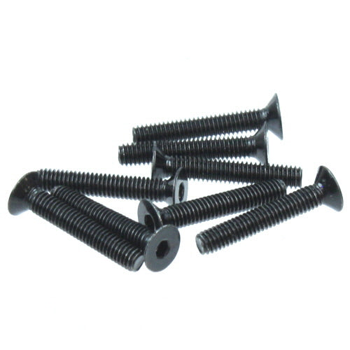 4x24mm Countersunk Hex Machine Thread Screws (8pcs)