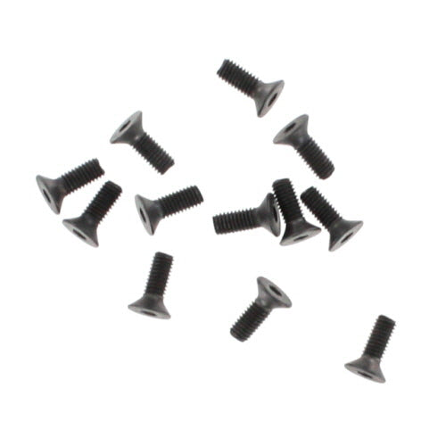 3x8mm Countersunk Hex Machine Thread Screws (12pcs)