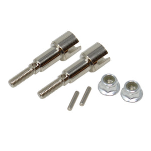 Stub Axles W/ Pins and Locknuts(2pcs)