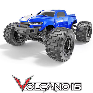 Volcano-16 1/16 Scale Monster Truck - Blue