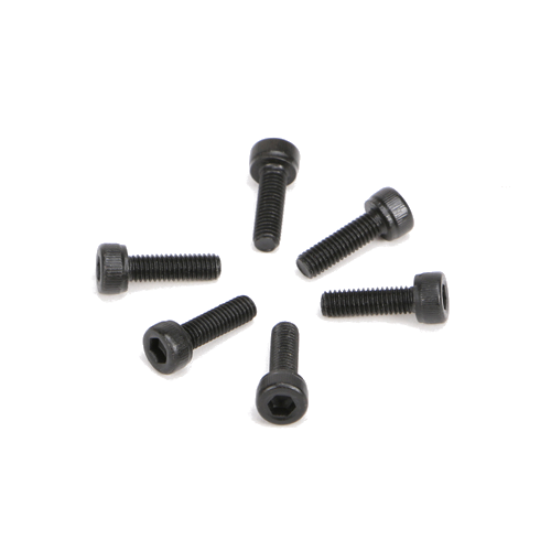 3x10mm Cap Head Hex Machine Thread Screws (6pcs)