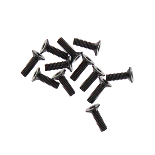 3x10mm Countersunk Hex Machine Thread Screws (12pcs)