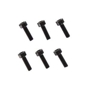 3x10mm Cap Head Hex Machined Thread Screws (6pcs)