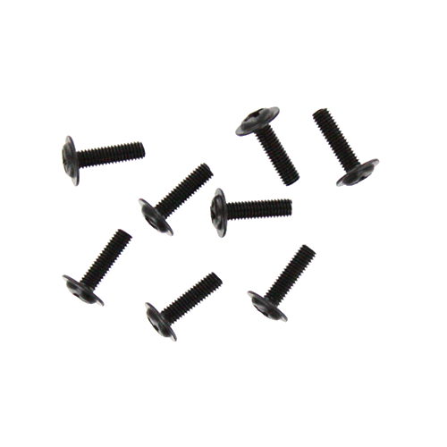 3x10mm Washer Head Phillips Machine Thread Screws (8pcs)