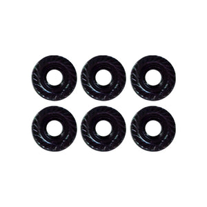 4mm Serrated Flange Nuts (6pcs)