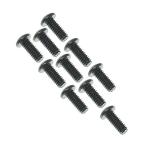 2.6x6mm Button Head Hex Machine Thread Screws (10pcs)