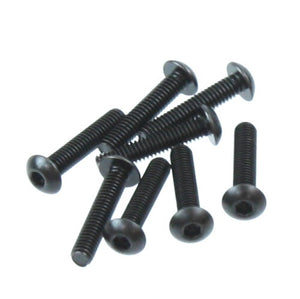 4x20mm Button Head Hex Machine Thread Screws (8pcs)