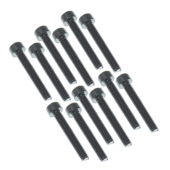 2.5x16mm Hex Machine Thread Screws (12pcs)