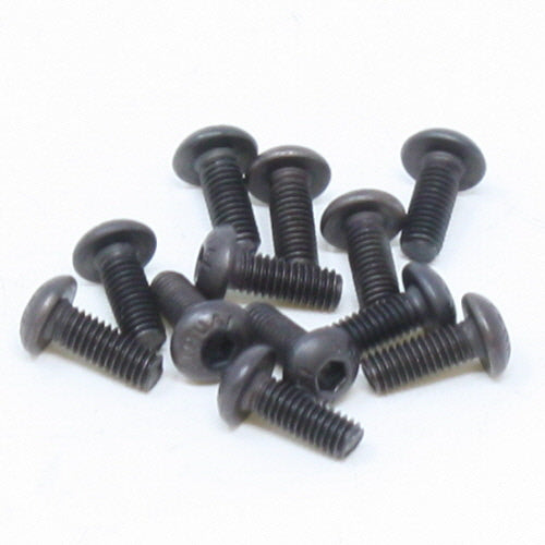 3x8mm Button Head Hex Machined Thread Screws (12pcs)