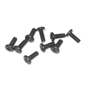 4x10mm Button Head Phillips Machine Thread Screws (9pcs)