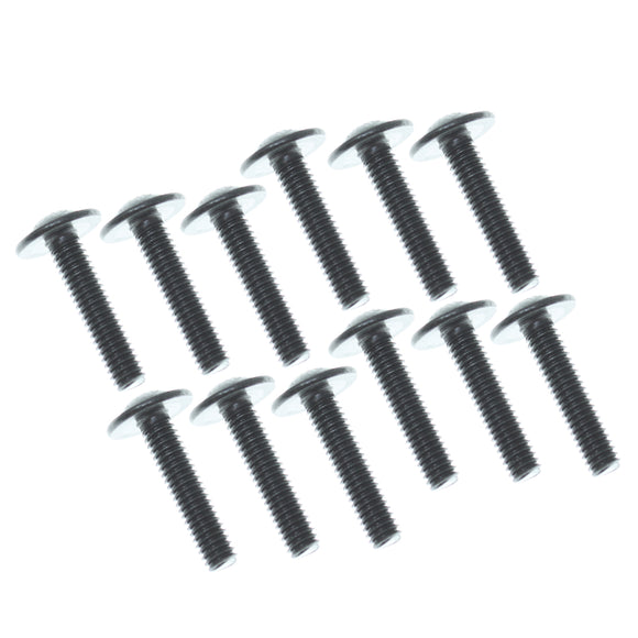 4x18mm Button Head Flange Screws (12pcs)