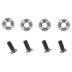 4x10mm Countersunk Phillips Machine Thread Screws w/ Washers (4pcs)