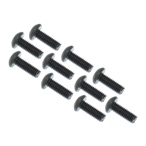 3x8mm Button Head Hex Machine Thread Screws (10pcs)